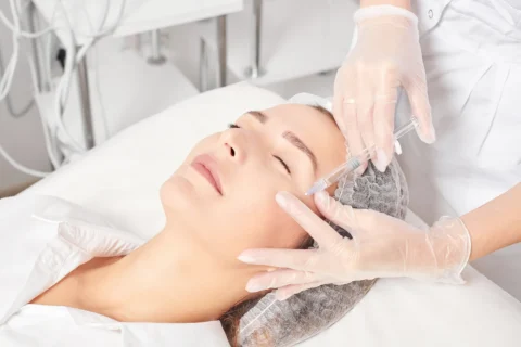 a woman received polynucleotide treatment