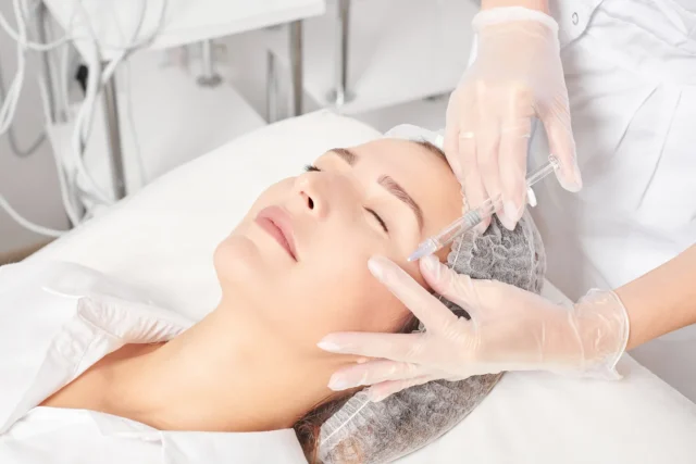 a woman received polynucleotide treatment