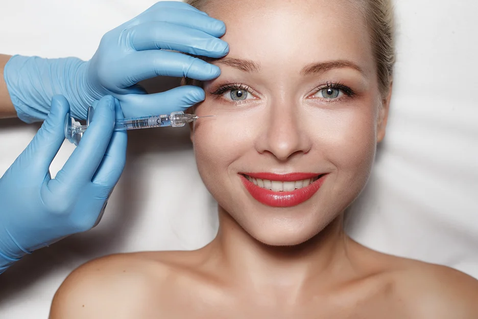 a woman underwent pdrn under eyes treatment